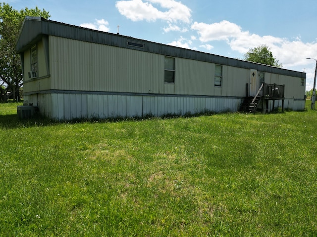 view of outbuilding with cooling unit
