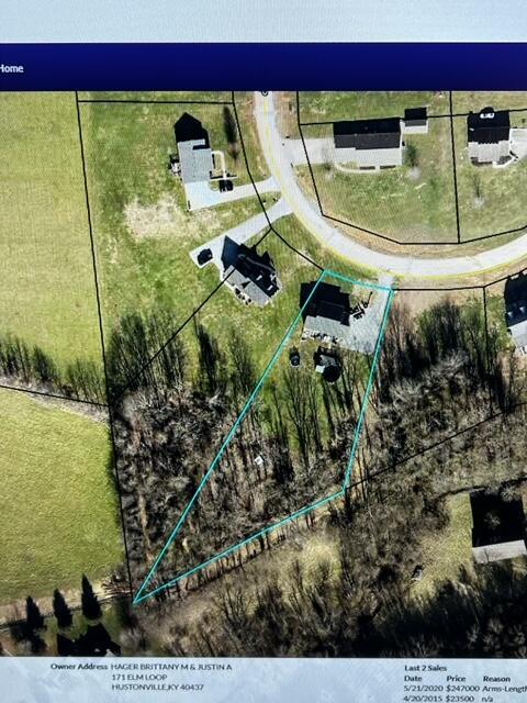 171 Elm Loop, Hustonville, KY 40437 - view of property location with property parcel outlined