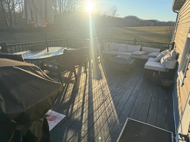 171 Elm Loop, Hustonville, KY 40437 - view of wooden deck