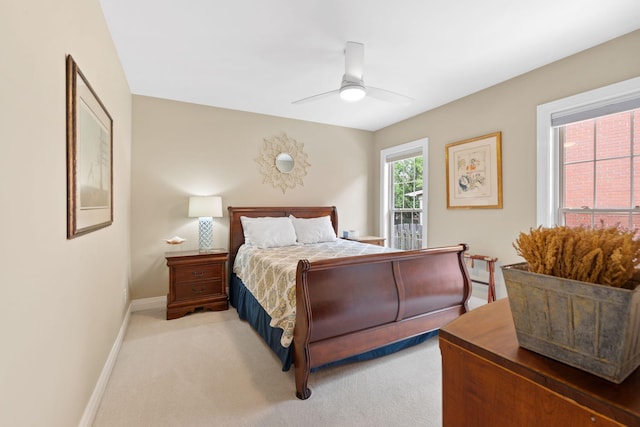 3283 Snaffle Rd, Lexington, KY 40513 - bedroom with baseboards, carpet flooring, and ceiling fan