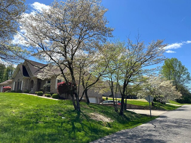 101 Wildwood Dr, Somerset, KY 42503 - view of property exterior featuring brick siding and a yard