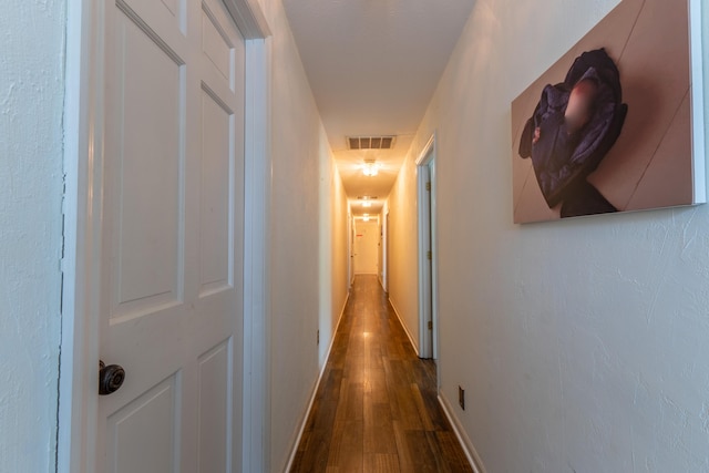 1160 Prather Dr, Nancy, KY 42544 - corridor with dark wood-style flooring, baseboards, and visible vents