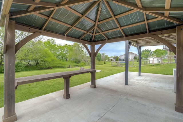 132 Mason Springs Dr, Nicholasville, KY 40356 - view of patio with a gazebo