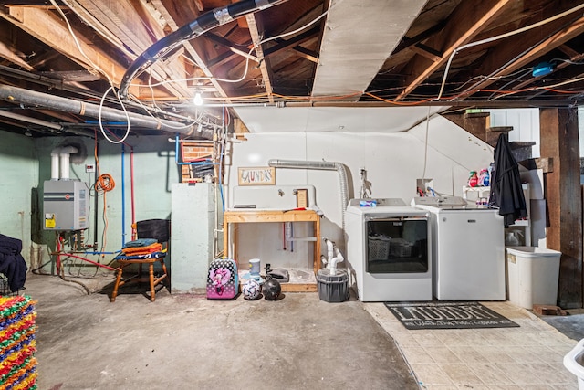 123 Baughman Ave, Danville, KY 40422 - unfinished basement featuring washing machine and dryer