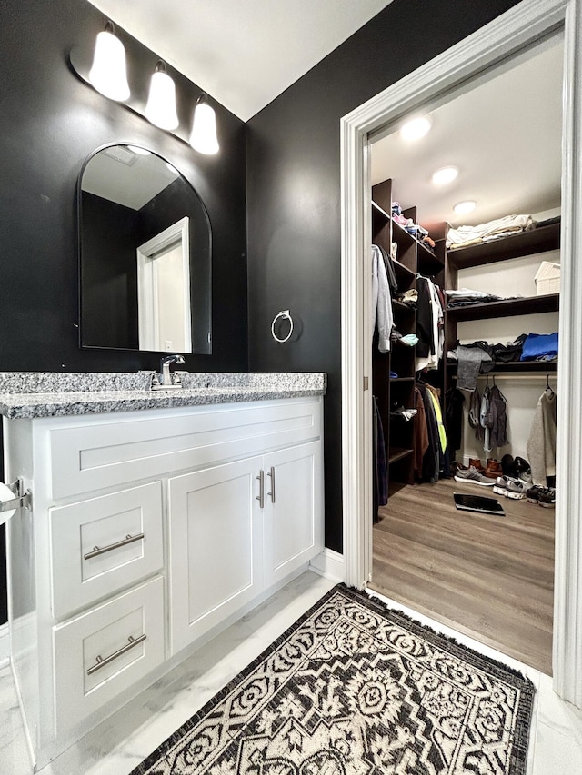 11 Marco Island Dr, Somerset, KY 42503 - bathroom featuring vanity and a walk in closet
