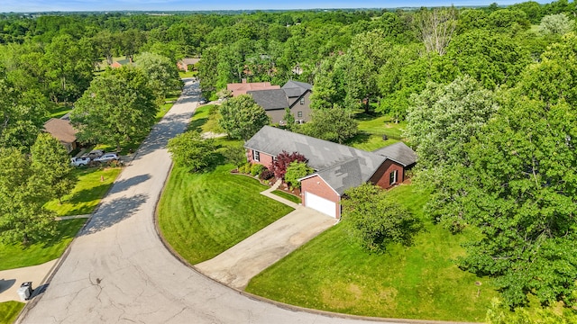 1021 Fairway Dr, Georgetown, KY 40324 - drone / aerial view of a heavily wooded area