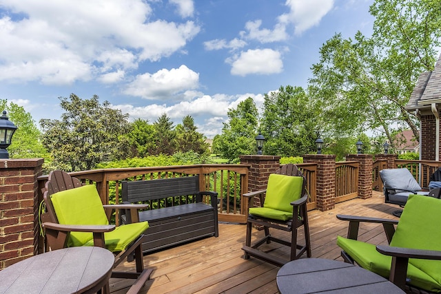 view of wooden terrace