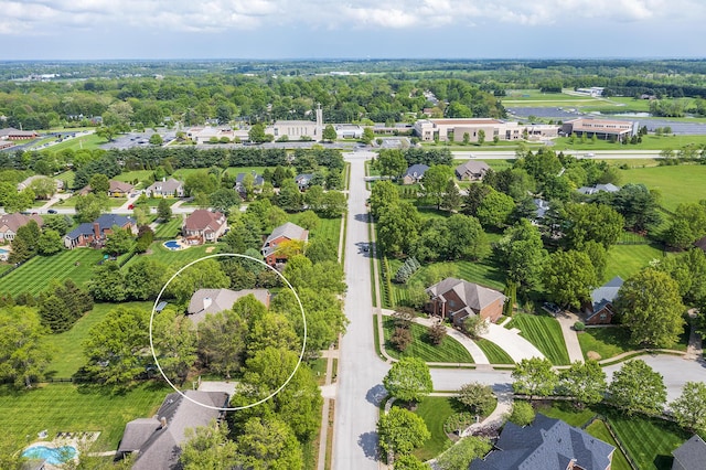 aerial view featuring a residential view