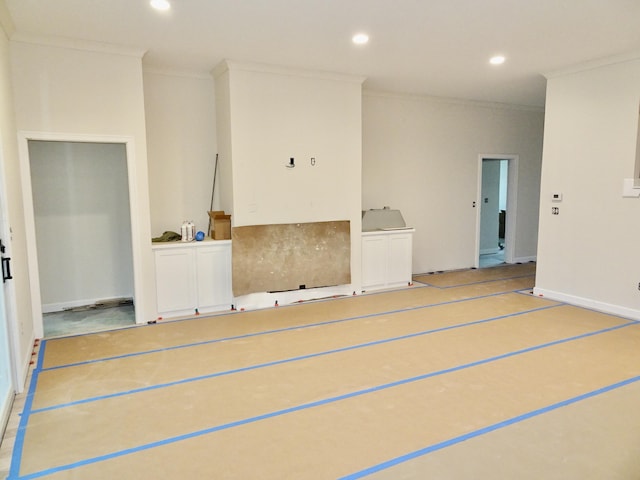 4165 Meadowlark Ln, Lexington, KY 40509 - empty room featuring ornamental molding and recessed lighting