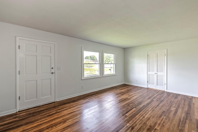 114 Cave Springs Dr, Lancaster, KY 40444 - interior space with baseboards and dark wood finished floors