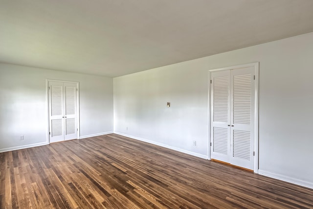 114 Cave Springs Dr, Lancaster, KY 40444 - unfurnished room with baseboards and dark wood-style floors