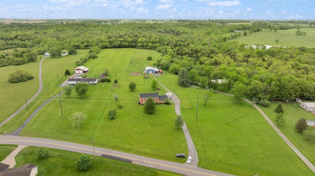 500 Curdsville Rd, Harrodsburg, KY 40330 - bird's eye view with a rural view and a wooded view
