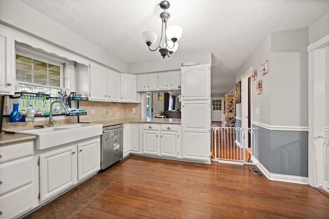500 Curdsville Rd, Harrodsburg, KY 40330 - kitchen with white cabinetry, plenty of natural light, stainless steel dishwasher, and a sink