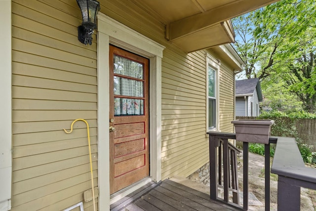 view of entrance to property