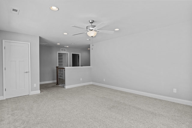 701 Windflower Way, Lexington, KY 40511 - carpeted empty room featuring recessed lighting, baseboards, and ceiling fan