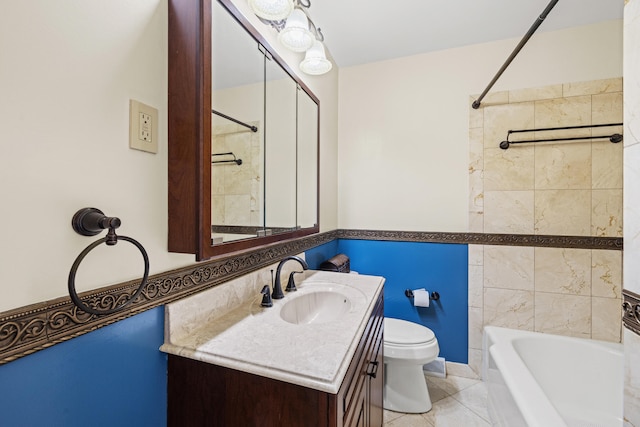 107 Highview Dr, Midway, KY 40347 - full bath featuring vanity, bathtub / shower combination, and toilet