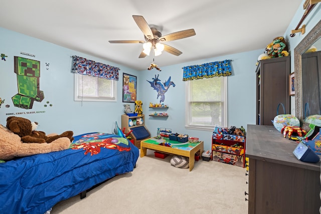 107 Highview Dr, Midway, KY 40347 - carpeted bedroom featuring a ceiling fan
