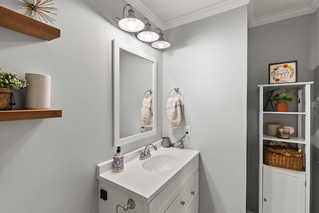 220 Garden Ave, Stanford, KY 40484 - bathroom with crown molding and vanity