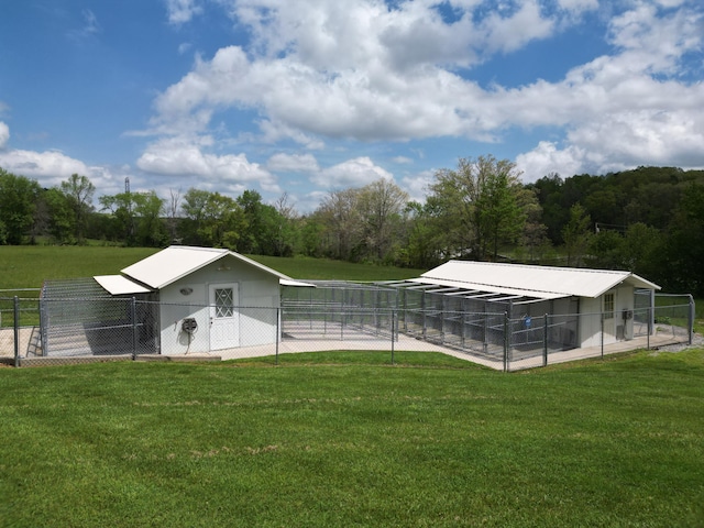 view of horse barn