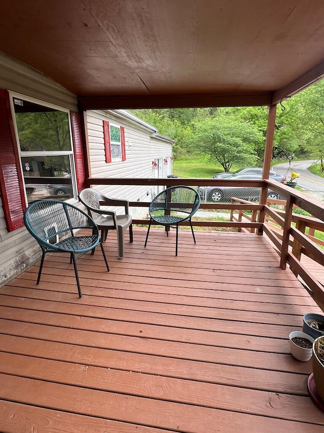 view of wooden terrace