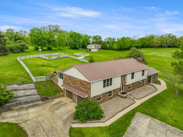 140 Adams Ln, Richmond, KY 40475 - view from above of property with a tree filled landscape