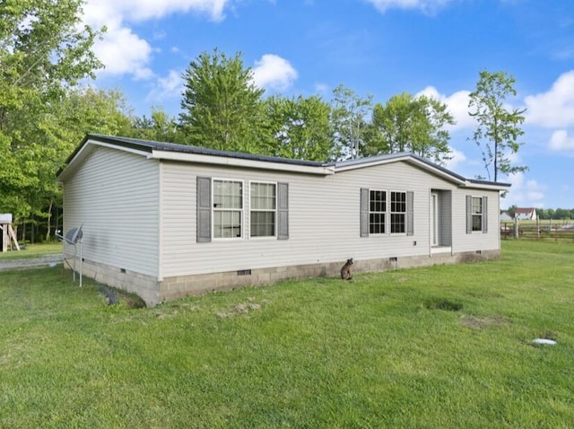 2745 Farris Branch Rd, Wallingford, KY 41093 - view of home's exterior with crawl space and a yard