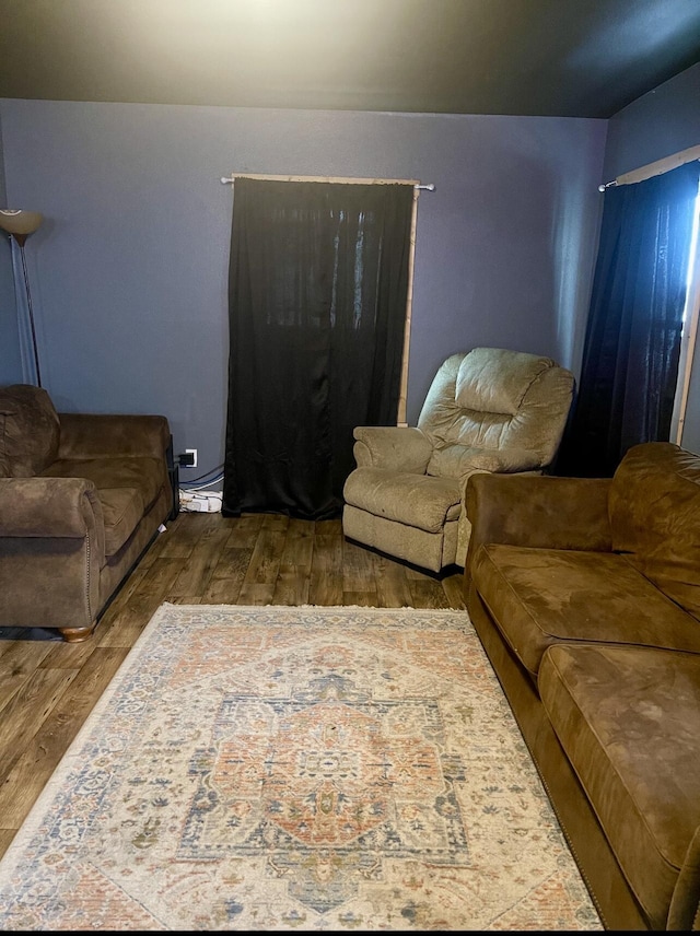 living room featuring wood finished floors