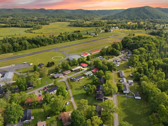 88 Plum St, Stanton, KY 40380 - aerial view of property's location with a mountainous background