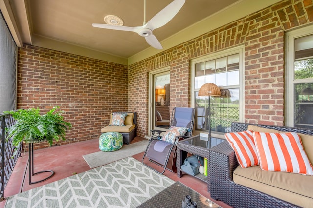 101 Idle Hour Dr Unit 1, Lexington, KY 40502 - view of patio / terrace with ceiling fan