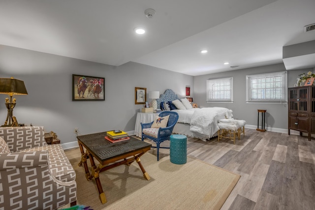 101 Idle Hour Dr Unit 1, Lexington, KY 40502 - bedroom with baseboards, wood finished floors, and recessed lighting