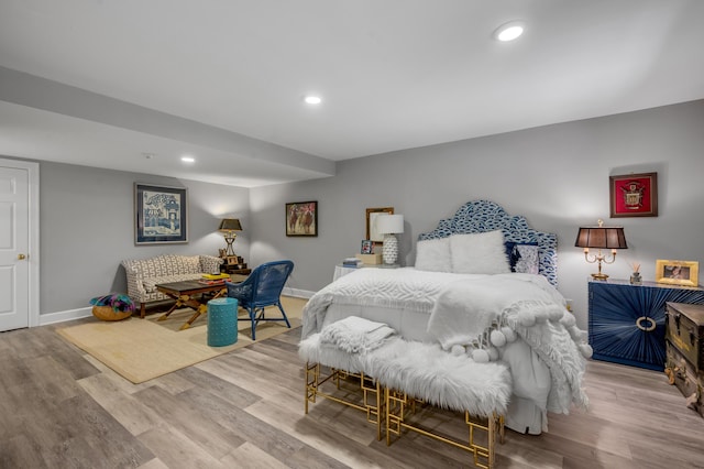101 Idle Hour Dr Unit 1, Lexington, KY 40502 - bedroom featuring baseboards, wood finished floors, and recessed lighting