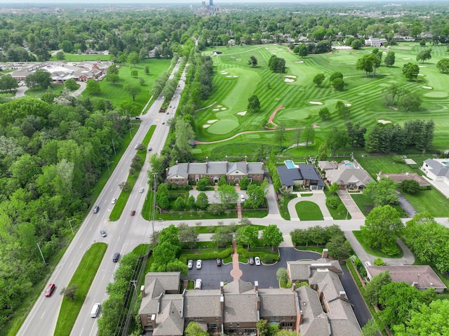 101 Idle Hour Dr Unit 1, Lexington, KY 40502 - aerial perspective of suburban area featuring a golf course and a tree filled landscape