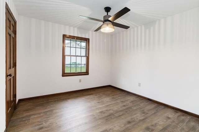 3716 Hickory Hill Dr, Somerset, KY 42503 - empty room featuring baseboards and wood finished floors