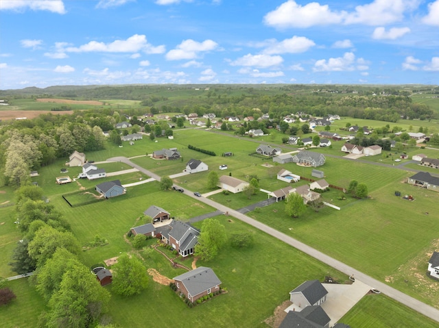 aerial view featuring a residential view