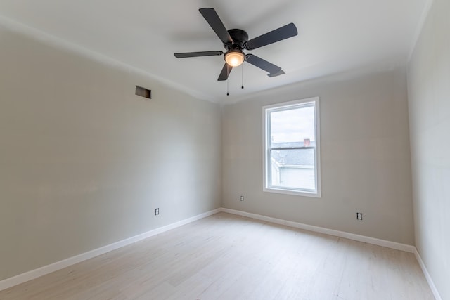 301 Meece St, Somerset, KY 42501 - empty room featuring light wood finished floors, baseboards, and ceiling fan