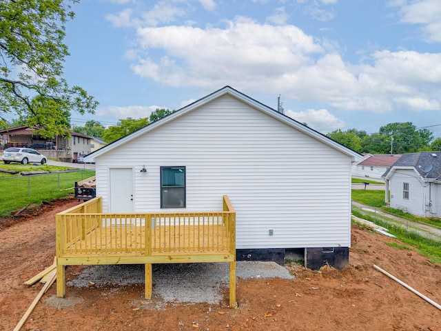 301 Meece St, Somerset, KY 42501 - back of house with a deck and fence