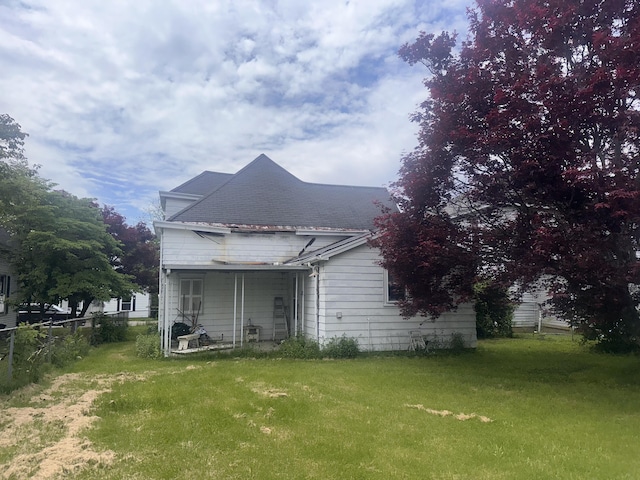 view of back of property