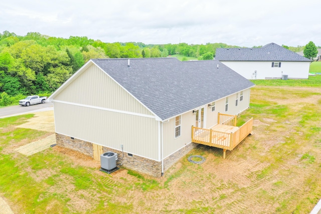 view from above of property