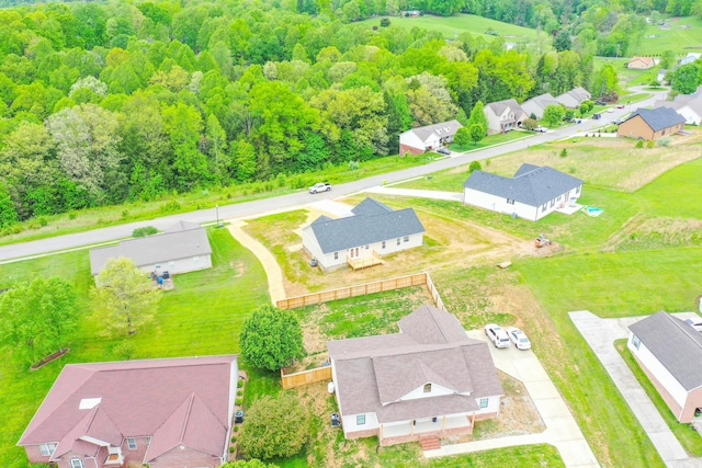 aerial perspective of suburban area