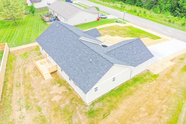 view from above of property
