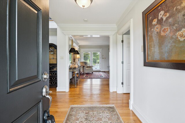 view of patio with french doors and a fire pit