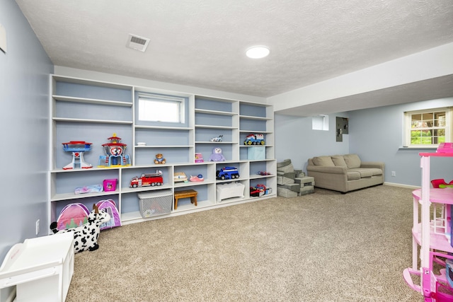 2912 Jason Ct, Lexington, KY 40503 - bedroom with carpet flooring, baseboards, a ceiling fan, and a textured ceiling