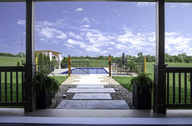 view of yard