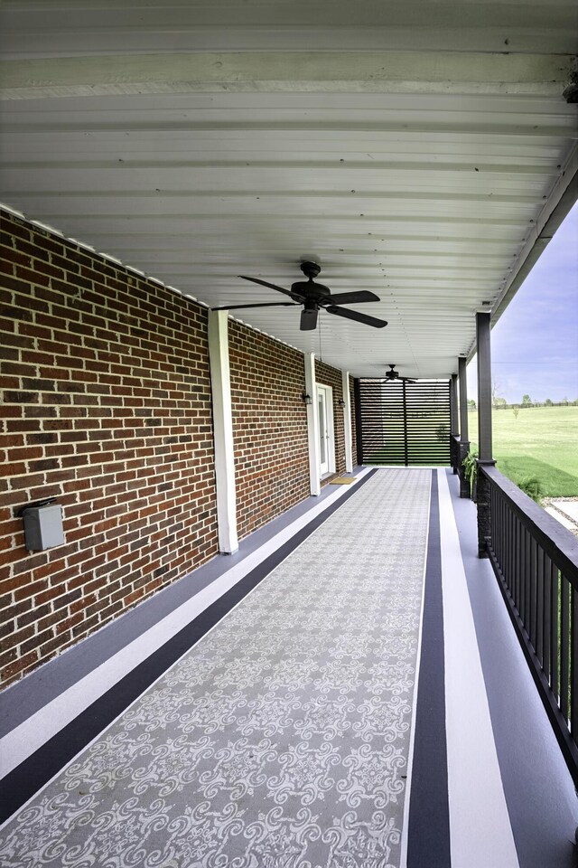 101 Creek Ridge Dr, Nicholasville, KY 40356 - view of patio featuring a ceiling fan