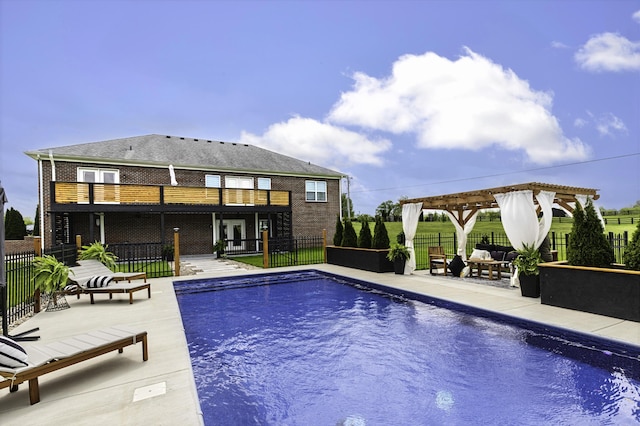 101 Creek Ridge Dr, Nicholasville, KY 40356 - view of pool featuring a pergola and a patio area