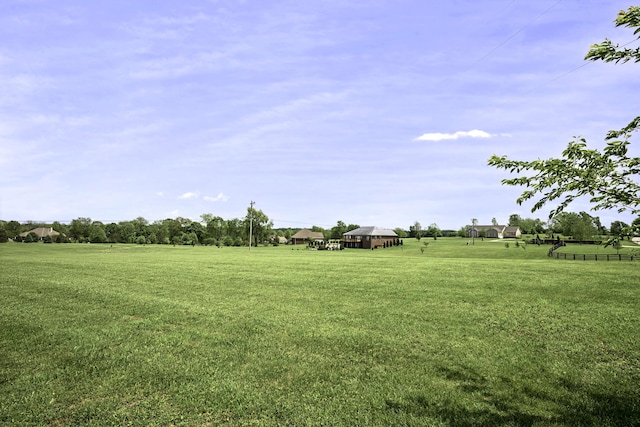 view of green lawn