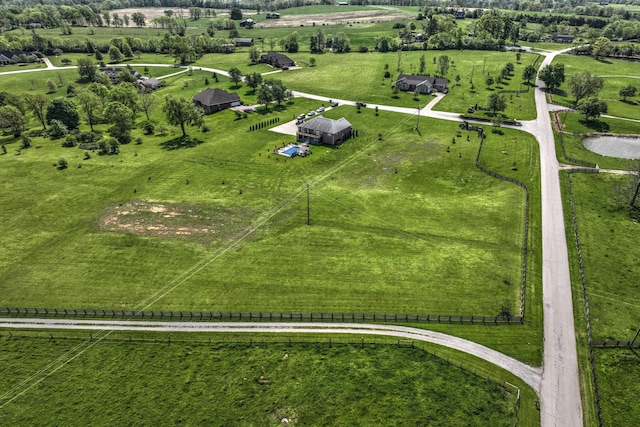 aerial view of sparsely populated area