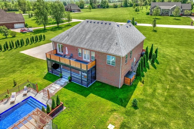view of subject property