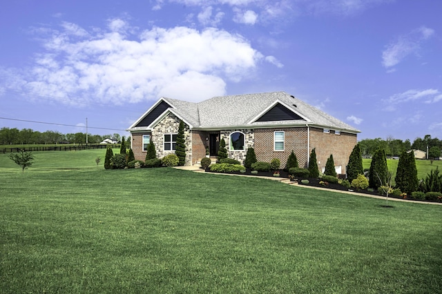 101 Creek Ridge Dr, Nicholasville, KY 40356 - view of front of house featuring a front lawn and brick siding