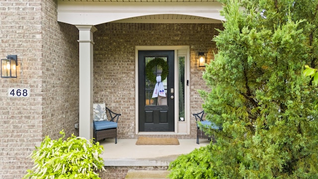 468 Lucille Dr, Lexington, KY 40511 - property entrance featuring covered porch and brick siding